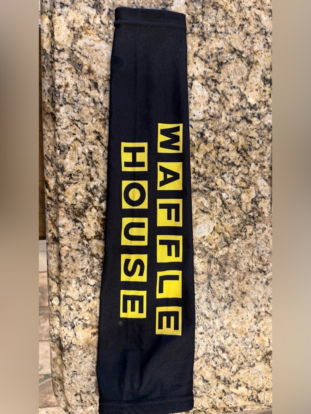 Waffle House Black Sleeve with Yellow Logo